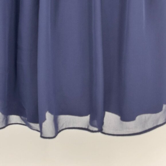 B Darlin Sweetheart Neckline Chiffon Dress 3/4 Floral Embroider Sheer Cutouts - Picture 6 of 8